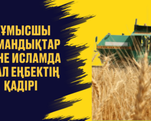 Жұмысшы мамандықтар және Исламда адал еңбектің қадірі